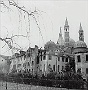 Padova-Veduta della basilica di Sant'Antonio vista dal parco del convento,1970. (Adriano Danieli)